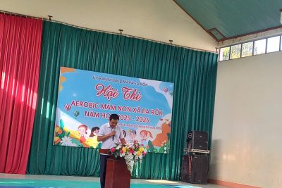 TRƯỜNG MẦM NON HOA PHƯỢNG XÃ EA RỐK TỈNH ĐẮK LẮK THAM GIA HỘI THI AEROBIC CẤP XÃ ĐẠT THÀNH TÍCH CAO