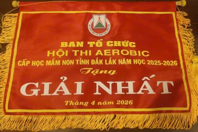 TRƯỜNG MẦM NON HOA PHƯỢNG XÃ EA RỐK XUẤT SẮC ĐẠT GIẢI NHẤT TẠI HỘI THI AEROBIC MẦM NON CẤP TỈNH NĂM HỌC 2025–2026